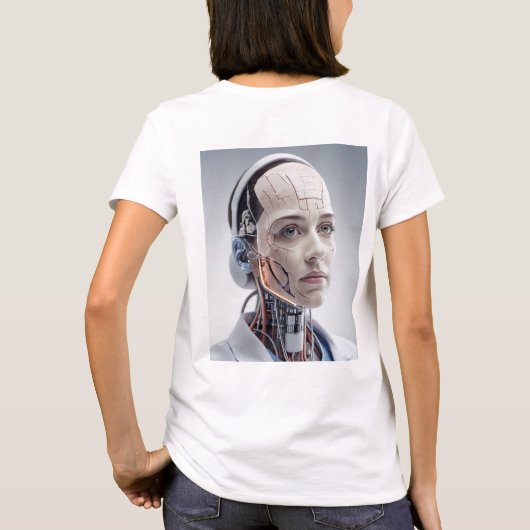 Futuristische gezondheidszorg: het samenvoegen van t-shirt (Achterkant)