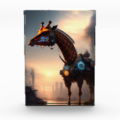 Futuristische Giraffe Robot, Fotoblokken (Voorkant)