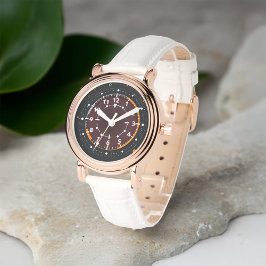 Futuristische Glimpse Chronometrische Kunst Dames  Horloge