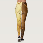 Futuristische gouden hexa-tech Leggings (Achterkant)