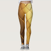 Futuristische gouden hexa-tech Leggings (Voorkant)