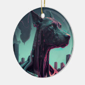 Futuristische Grote Deen De Robotic Companion Thro Keramisch Ornament (Links)