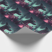 Futuristische Grote Deen De Robotische Vennootscha Cadeaupapier (Hoek)