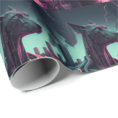 Futuristische Grote Deen De Robotische Vennootscha Cadeaupapier (Rol Hoek)