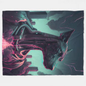 Futuristische Grote Deen De Robotische Vennootscha Fleece Deken (Voorkant (Horizontaal))