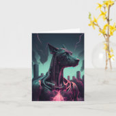 Futuristische Grote Deen De Robotische Vennootscha Kaart (Gele Bloem)