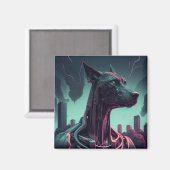 Futuristische Grote Deen De Robotische Vennootscha Magneet (Voorkant / Achterkant)