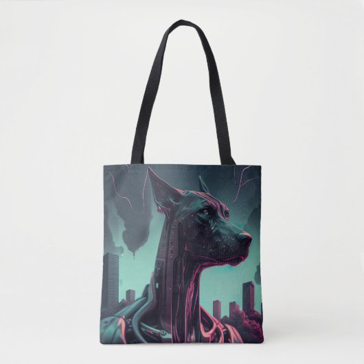 Futuristische Grote Deen De Robotische Vennootscha Tote Bag (Voorkant)