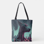 Futuristische Grote Deen De Robotische Vennootscha Tote Bag (Achterkant)