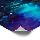 Futuristische grote stad abstract landschap poster (Hoek)