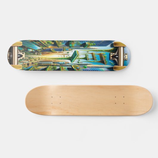 "Futuristische harmonie" Persoonlijk Skateboard (Horizontaal)