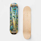 "Futuristische harmonie" Persoonlijk Skateboard (Voorkant)