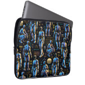 Futuristische humanoïde robotkunst | AI Android Sc Laptop Sleeve (Voorkant Rechts)