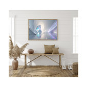 Futuristische IJsgrot Surreal Droomachtig Fantasy  Foto Afdruk