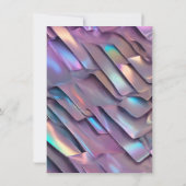 Futuristische iriserende/abstracte holografische aankondiging (Achterkant)
