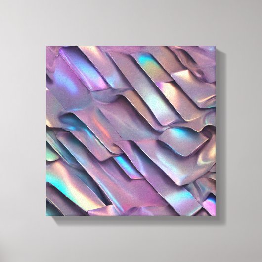 Futuristische iriserende/abstracte holografische canvas afdruk (Voorkant)
