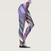 Futuristische iriserende/abstracte holografische leggings (Rechts)