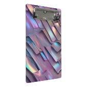 Futuristische iriserende/abstracte holografische mini klembord (Schuin)