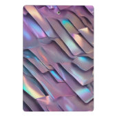 Futuristische iriserende/abstracte holografische mini klembord (Achterkant)