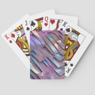 Futuristische iriserende/abstracte holografische pokerkaarten