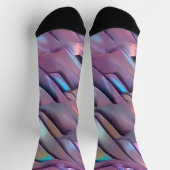 Futuristische iriserende/abstracte holografische sokken (Top)