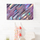 Futuristische iriserende/abstracte holografische spandoek (Insitu)