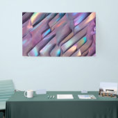Futuristische iriserende/abstracte holografische spandoek (Beurs)