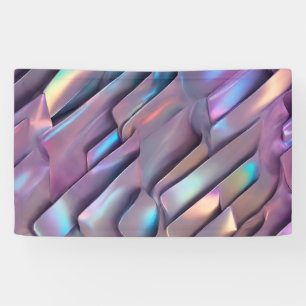 Futuristische iriserende/abstracte holografische spandoek