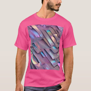 Futuristische iriserende/abstracte holografische t-shirt