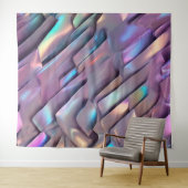 Futuristische iriserende/abstracte holografische wandkleed (In Situ (horizontaal))