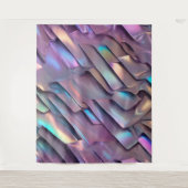 Futuristische iriserende/abstracte holografische wandkleed (Voorkant)