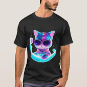 Futuristische kat in ruimtepak - Tshirt (Voorkant)
