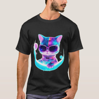 Futuristische kat in ruimtepak - Tshirt
