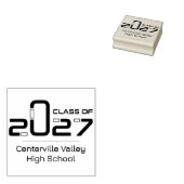 Futuristische klas van 2027 rubberstempel (Gestempeld)