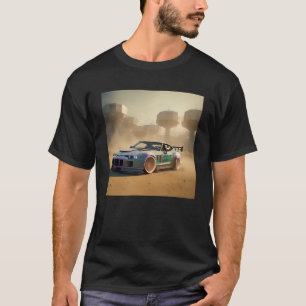 Futuristische klassieke sportwagen race racen Alie T-shirt