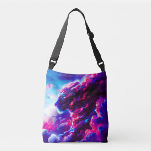 Futuristische Kosmische Neon Luipaard Crossbody Tas