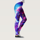 Futuristische Kosmische Neon Luipaard Leggings (Rechts)