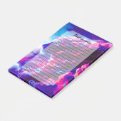 Futuristische Kosmische Neon Luipaard  Post-it® Notes (Schuin)