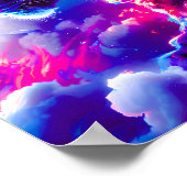 Futuristische Kosmische Neon Luipaard Poster (Hoek)
