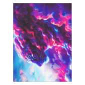 Futuristische Kosmische Neon Luipaard  Tafelkleed (Voorkant)