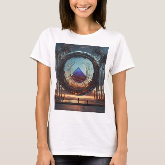 Futuristische kunst t-shirt (Voorkant)
