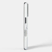 Futuristische landschapsschets met figuren Case-Mate iPhone case (Achterkant / Rechts)