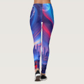 Futuristische Leggings | Neon Skyline Vibes (Achterkant)