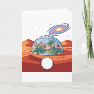 Futuristische Mars Kolonie Ruimte Bio Koepel Begro Kaart