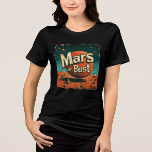 Futuristische 'Mars of Bust' Funky Space Vibe Desi Tri-Blend Shirt
