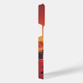 Futuristische Marsstad Mid-Century Modern Design iPhone Hoesje (Rechterkant)