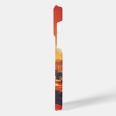 Futuristische Marsstad Mid-Century Modern Design iPhone Hoesje (Linkerkant)