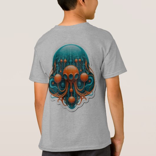 futuristische meduza t-shirt (Achterkant)