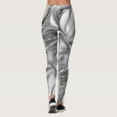 Futuristische metallische Leggings van vloeibaar c (Achterkant)