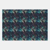 Futuristische Metropolis Aurora: 3D City Design Inpakpapier Vel (Voorkant)